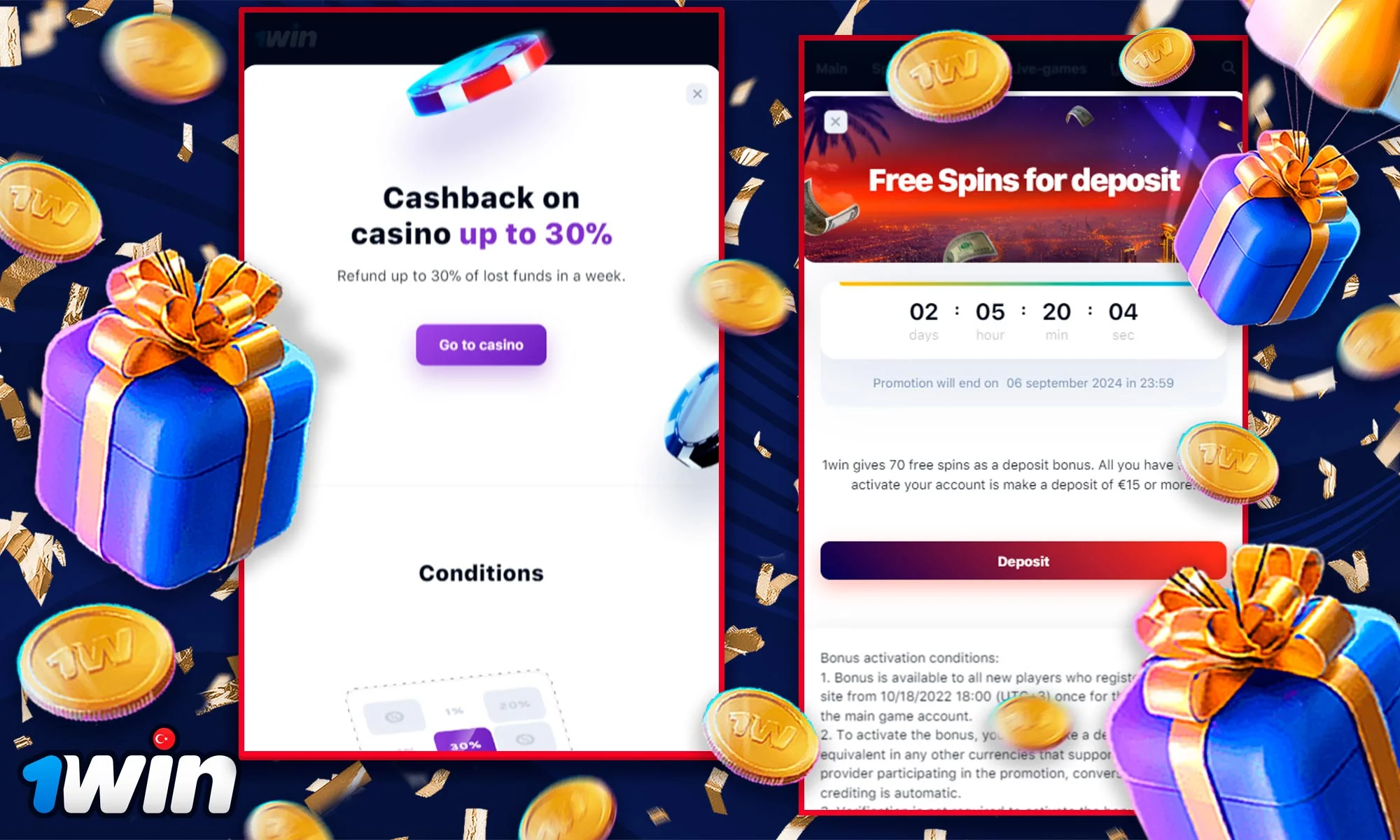 Information about Casino Bonuses at 1win