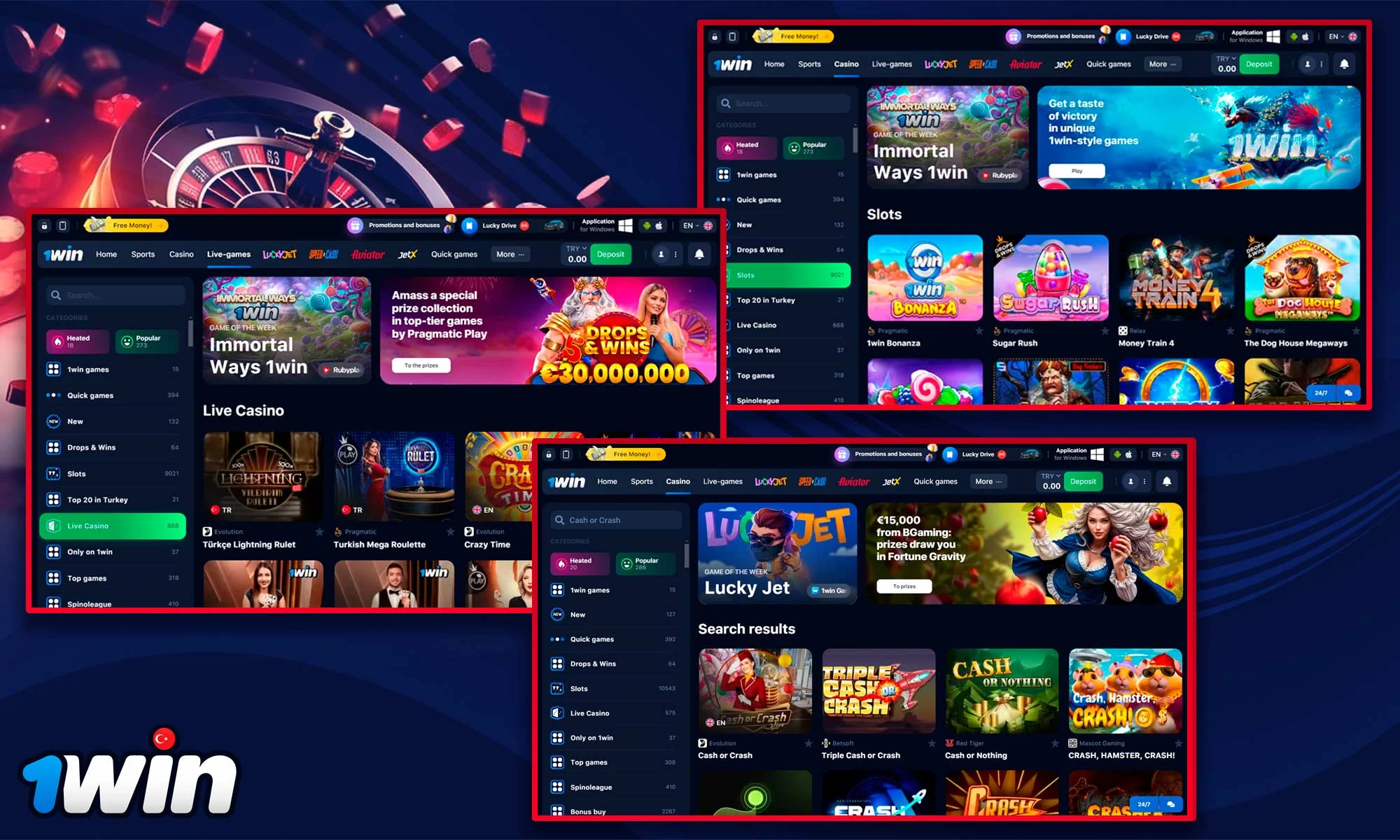 Information about the games at 1win Casino