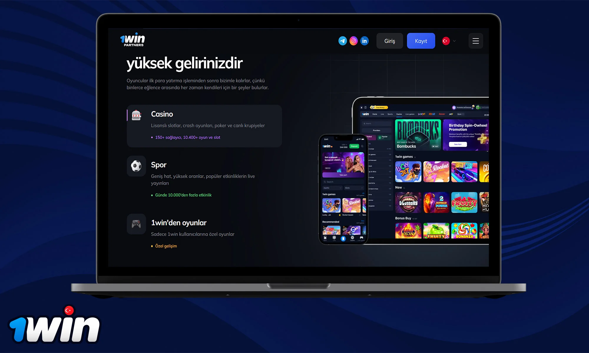 1win ortaklık programından en iyi şekilde nasıl yararlanılacağı hakkında bilgi