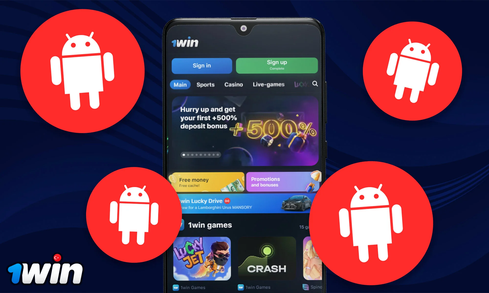 Information about the 1Win app for Android